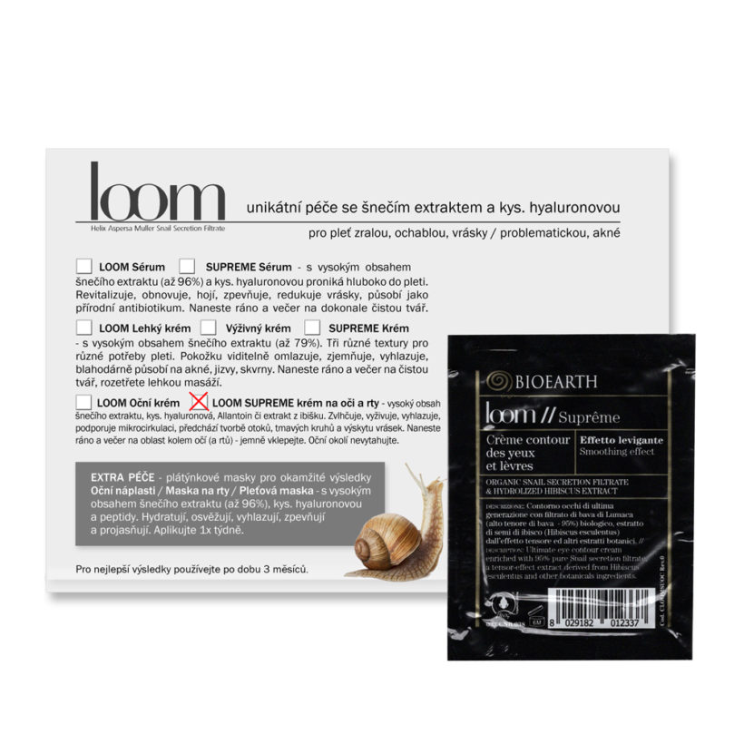 Vzorek LOOM SUPREME: Krém na oči a rty