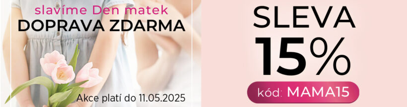 SLEVA 15% a DOPRAVA ZDARMA - pouze do nedělní půlnoci